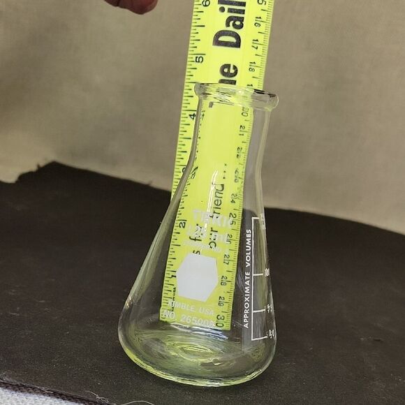 Pyrex Glass Flask Trio..PYREX GRADUATED ERLENMEYER FLASKS - Picture 6 of 11